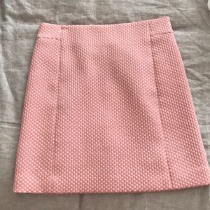 Pink polka dot skirt